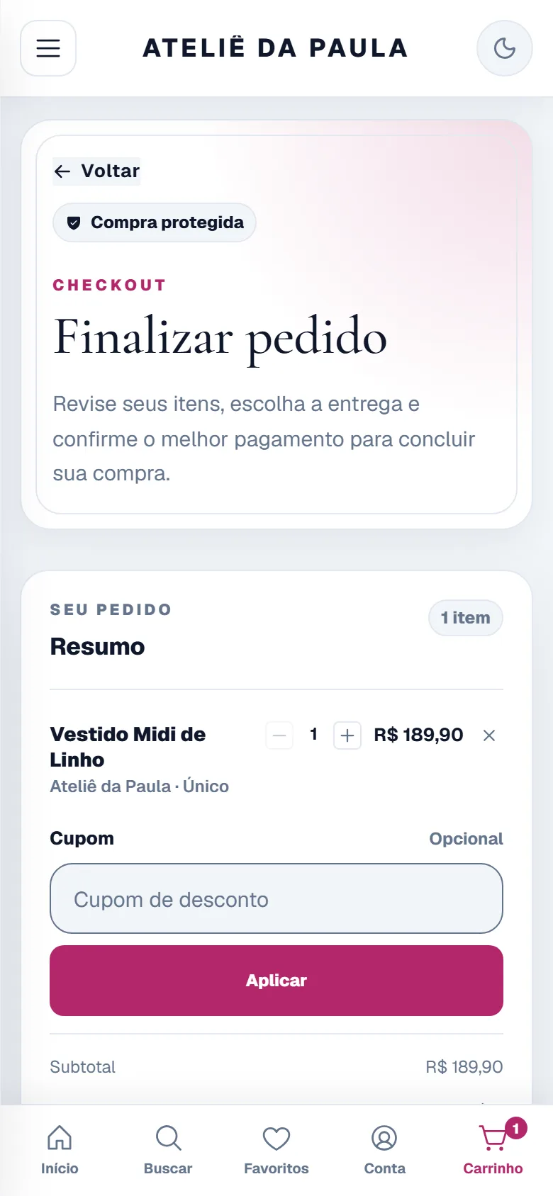 Venda sem precisar estar no chat no storefront Lojist